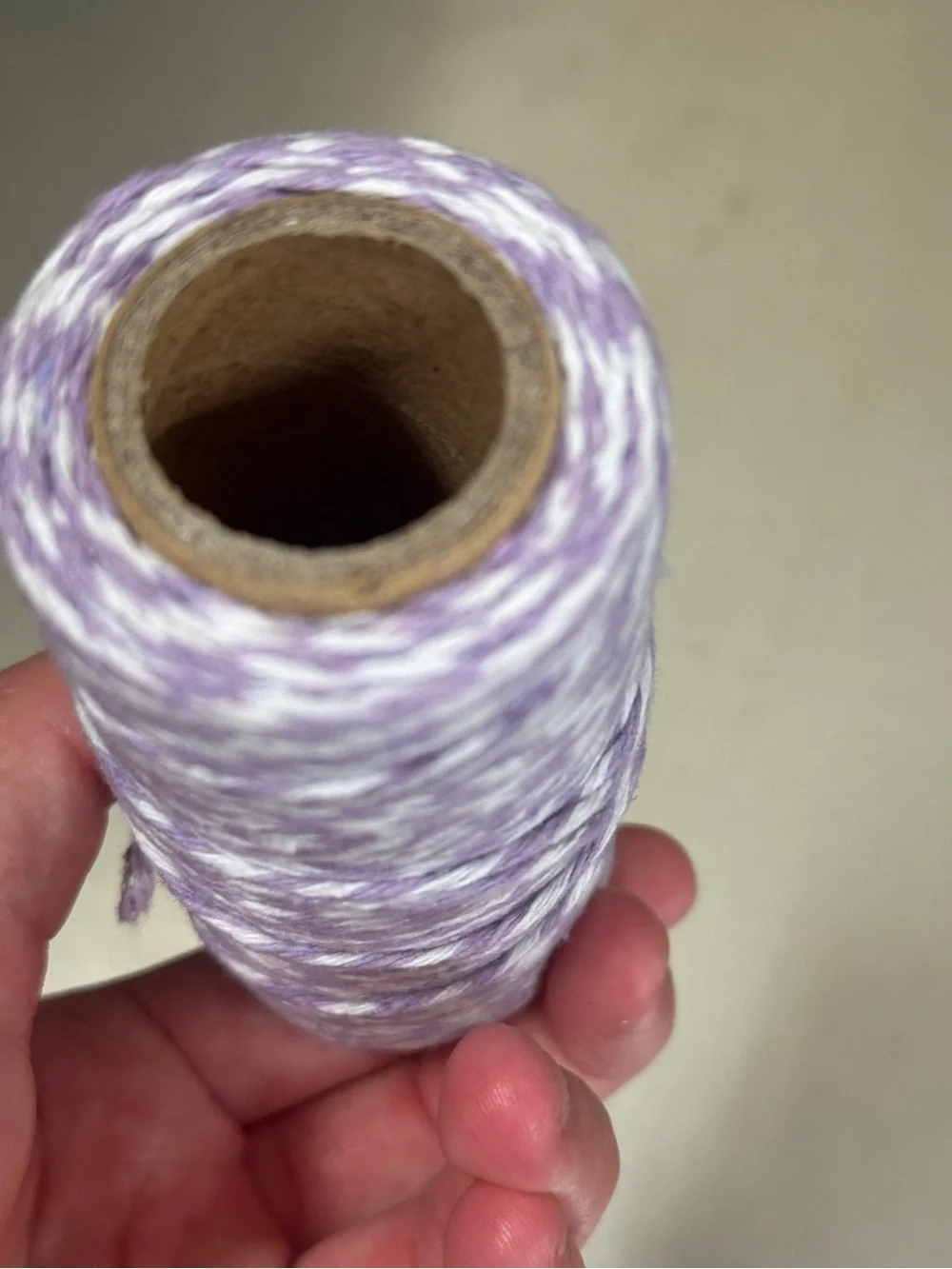 Purple & White Baker's Twine Cotton Craft Cord Spool - 2.4 oz